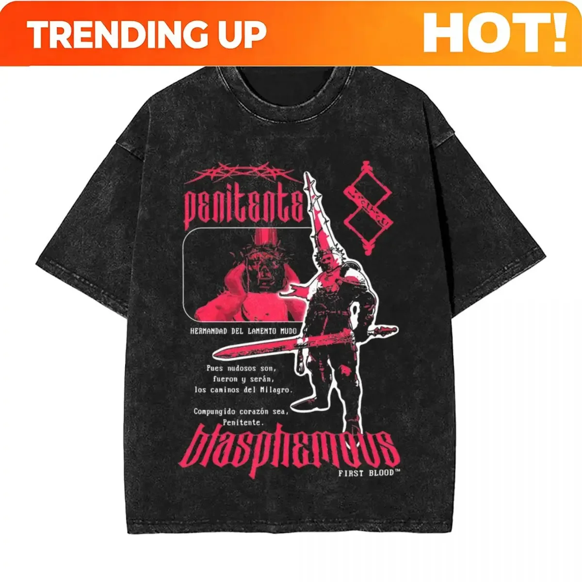 Vintage Fashion Jersey - Customization Oversized Washed T Shirt Silent