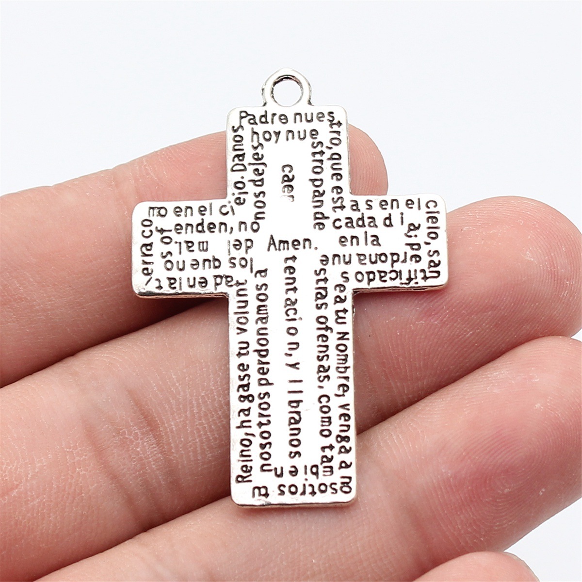 Vintage Fashion Online - 2pcs 49x33mm Antique Silver Color Double-Sided