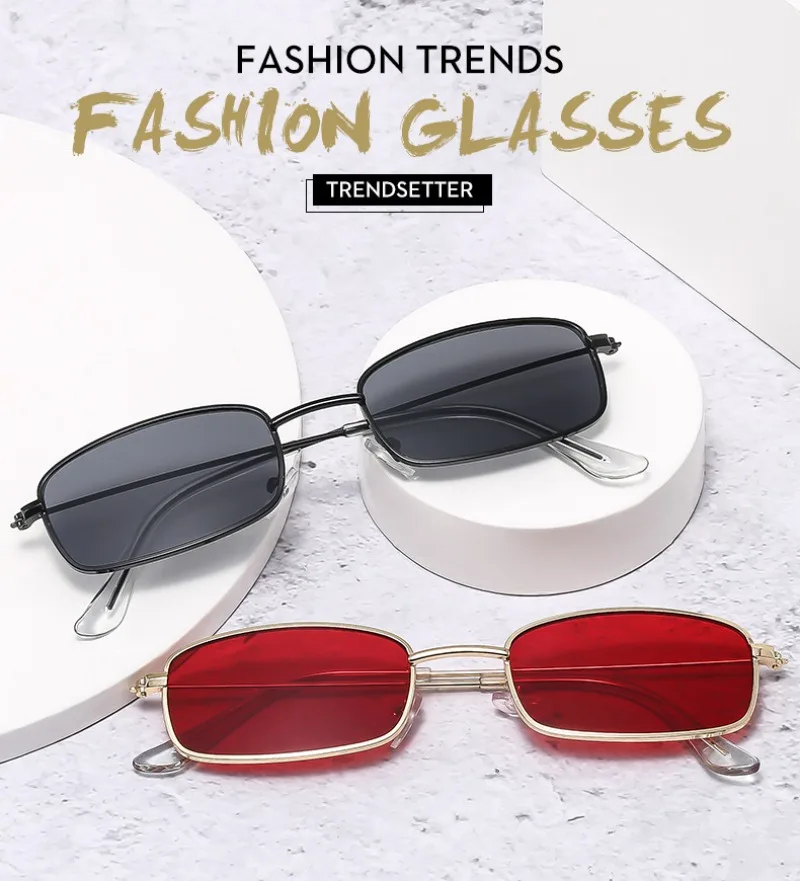 New Small Square Sunglasses Wo - Vintage Fashion Enthusiasts ulasan dan harga