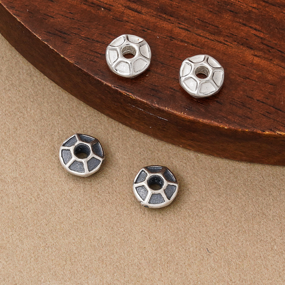 925 Silver Beads Hexagon Groov - Vintage Fashion La ulasan dan harga