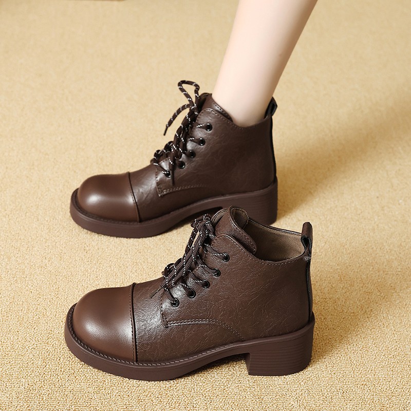 Women Short Boots  Autumn Wint - Vintage Outdoor Fashion ulasan dan harga