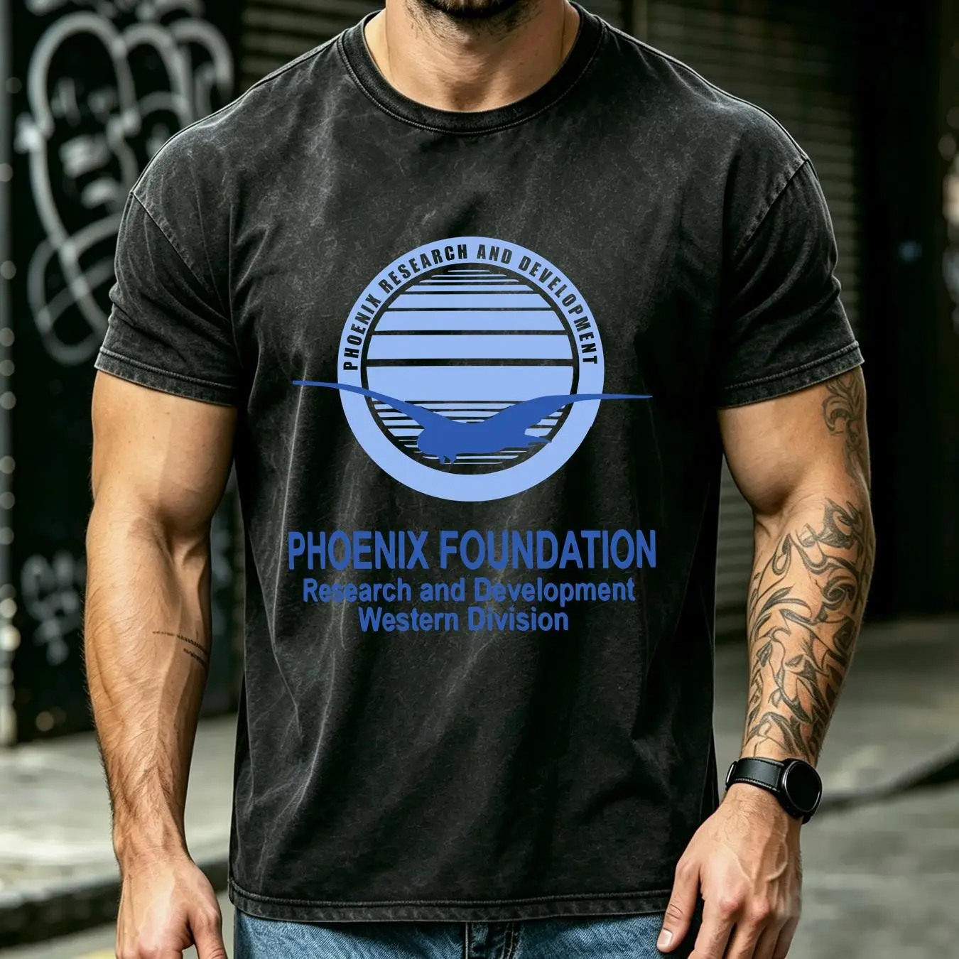 washed T Shirt Phoenix Foundat - Vintage Fashion Research ulasan dan harga