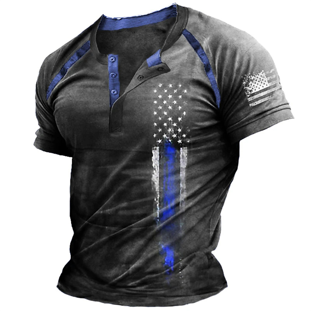 Funny 3D American Flag Print M - Vintage Fashion Enthusiasts ulasan dan harga