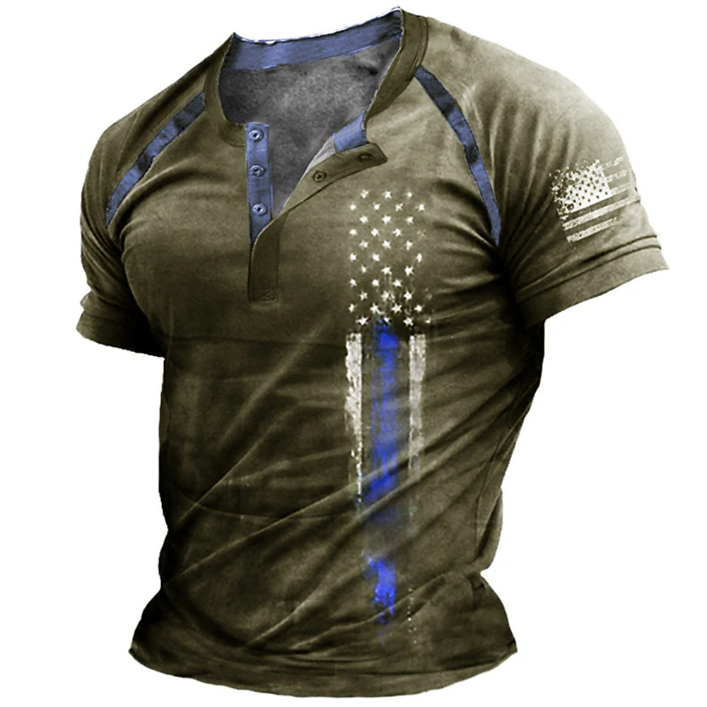 Funny 3D American Flag Print M - Vintage Fashion Enthusiasts ulasan dan harga