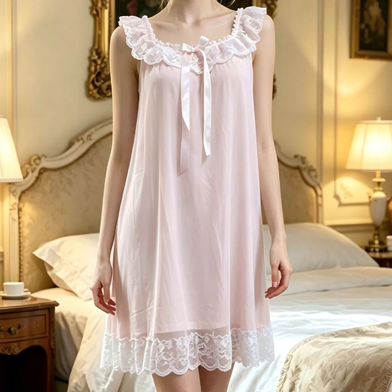 Women Sleeping Gown Sleeveless - Vintage Fashion Dresses ulasan dan harga