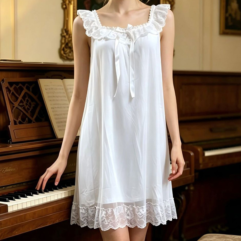 Women Sleeping Gown Sleeveless - Vintage Fashion Dresses ulasan dan harga
