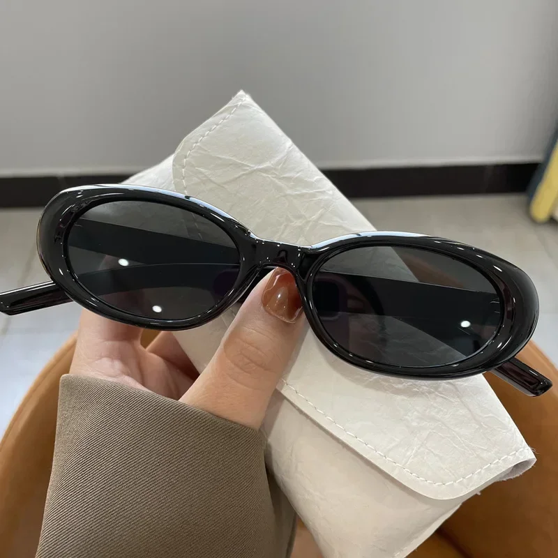 New Small Frame Oval Shape Sun - Vintage Outdoor Fashion ulasan dan harga