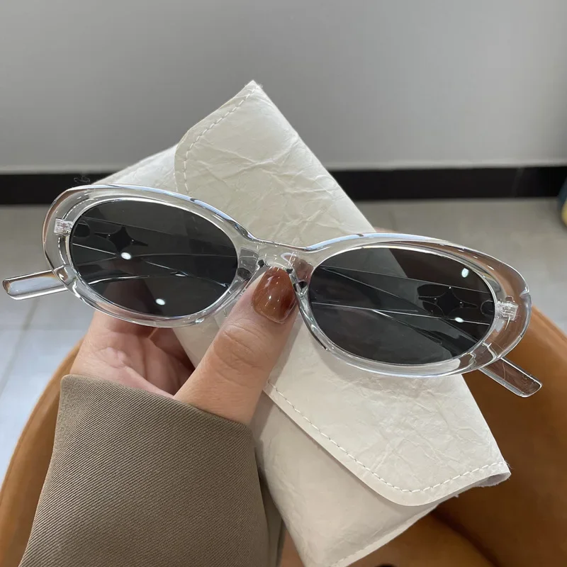 New Small Frame Oval Shape Sun - Vintage Outdoor Fashion ulasan dan harga